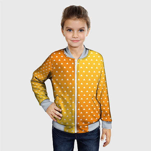 Детский бомбер ЗЕНИЦУ КИМОНО / 3D-Серый – фото 4