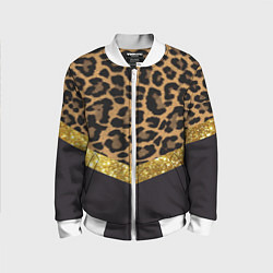 Детский бомбер Леопардовый принт
