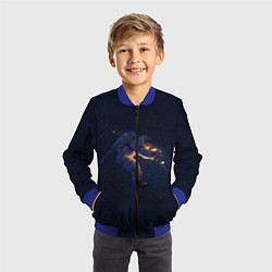Бомбер детский Космонавт, цвет: 3D-синий — фото 2