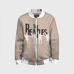 Бомбер детский The Beatles, цвет: 3D-белый