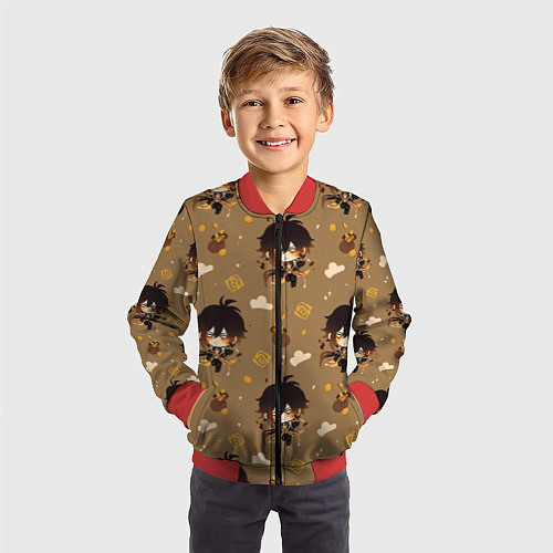 Детский бомбер Чиби Чжун Ли / 3D-Красный – фото 3