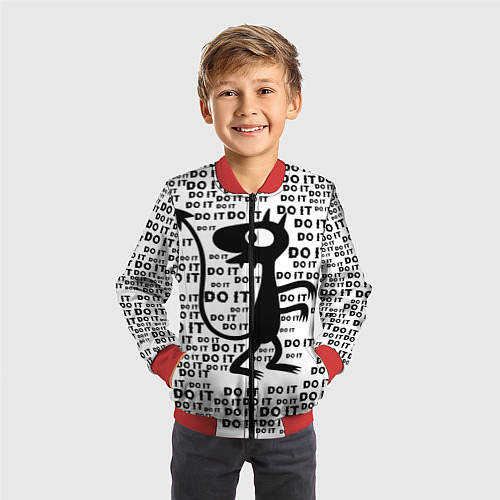 Детский бомбер Люси / 3D-Красный – фото 3