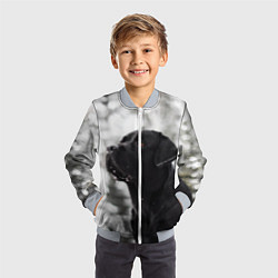 Бомбер детский Лабрадор Марк, цвет: 3D-серый — фото 2