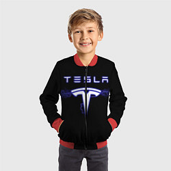 Бомбер детский TESLA, цвет: 3D-красный — фото 2