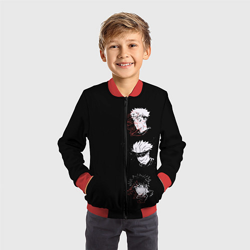 Детский бомбер Jujutsu Kaisen / 3D-Красный – фото 3