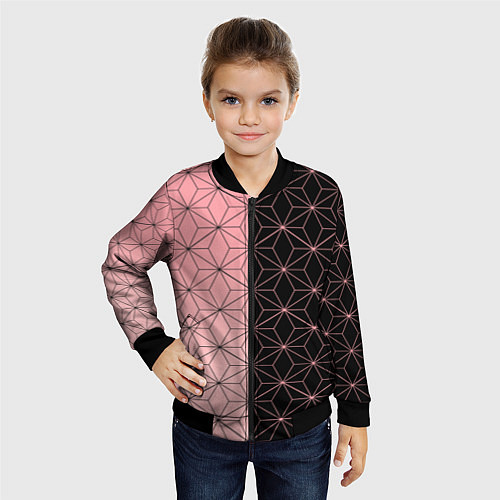 Детский бомбер КОСТЮМ НЕЗУКО NEZUKO / 3D-Черный – фото 4