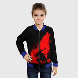 Бомбер детский DARK SOULS ТЁМНЫЕ ДУШИ, цвет: 3D-синий — фото 2