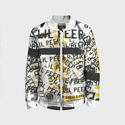 Бомбер детский LIL PEEP Vintage Graffiti Wall, цвет: 3D-белый