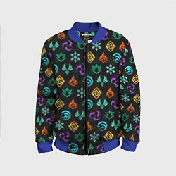 Детский бомбер GENSHIN IMPACT ЭМБЛЕМЫ