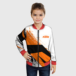 Бомбер детский KTM КТМ Z, цвет: 3D-красный — фото 2