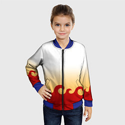 Бомбер детский ШИНДЖУРО РЕНГОКУ KNY, цвет: 3D-синий — фото 2