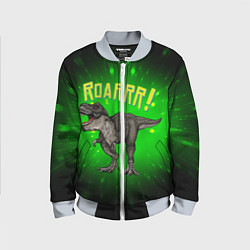 Бомбер детский Roarrr! Динозавр T-rex, цвет: 3D-серый