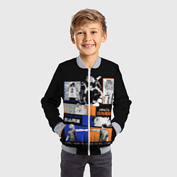 Бомбер детский Хината и Кагеяма, цвет: 3D-серый — фото 2