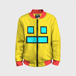 Бомбер детский Geometry Dash: Smile, цвет: 3D-красный