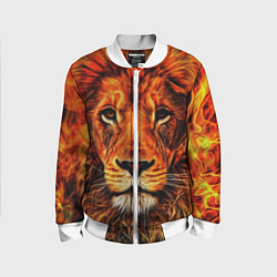 Бомбер детский LION, цвет: 3D-белый