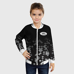 Бомбер детский LAND ROVER КАМУФЛЯЖ МИЛИТАРИ, цвет: 3D-белый — фото 2