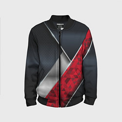 Детский бомбер 3D BLACK AND RED METAL