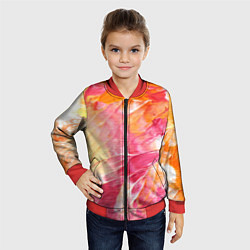Бомбер детский Яркая Bright colors Z, цвет: 3D-красный — фото 2