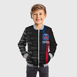 Бомбер детский ФК ПСЖ PARIS SAINT GERMAIN, цвет: 3D-серый — фото 2