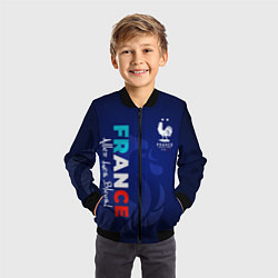 Бомбер детский Сборная Франции, цвет: 3D-черный — фото 2