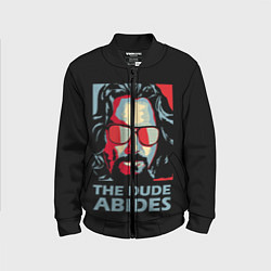 Бомбер детский The Dude Abides Лебовски, цвет: 3D-черный