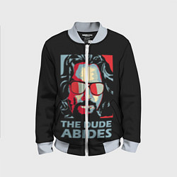 Бомбер детский The Dude Abides Лебовски, цвет: 3D-серый