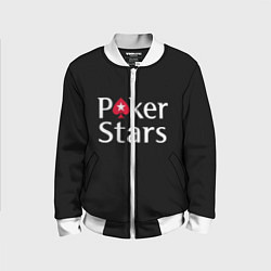 Бомбер детский Poker Stars, цвет: 3D-белый