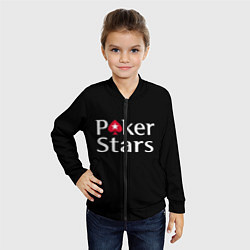 Бомбер детский Poker Stars, цвет: 3D-черный — фото 2