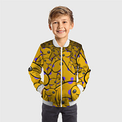 Бомбер детский Nessy, цвет: 3D-белый — фото 2