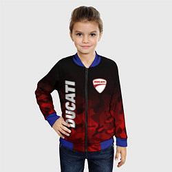 Бомбер детский DUCATI ДУКАТИ КАМУФЛЯЖ, цвет: 3D-синий — фото 2
