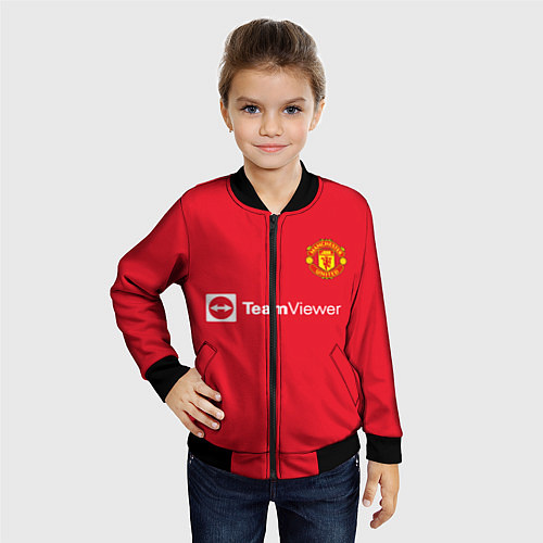 Детский бомбер Бруну Фернандеш форма Манчестер Юнайтед 20212022 / 3D-Черный – фото 4