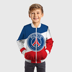 Бомбер детский Paris Saint-Germain FC, цвет: 3D-белый — фото 2