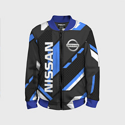 Детский бомбер НИССАН ЛОГО СИНИЯ ГЕОМЕТРИЯ CYBER