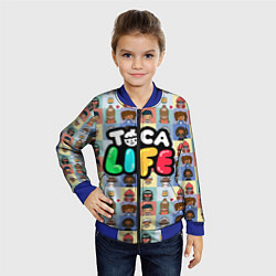 Бомбер детский Toca Life, цвет: 3D-синий — фото 2