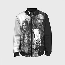 Бомбер детский THE LAST OF US ЧЁРНО БЕЛЫЙ, цвет: 3D-черный