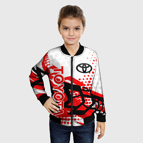 Детский бомбер Toyota Тойота / 3D-Черный – фото 4
