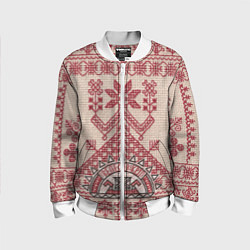 Детский бомбер Славянская вышивка Узоры Руси