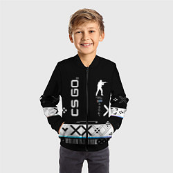 Бомбер детский Поток информации СS:GO, цвет: 3D-черный — фото 2