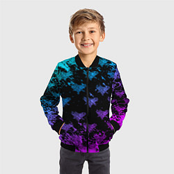 Бомбер детский Velial Squad neon, цвет: 3D-черный — фото 2