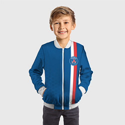 Бомбер детский PSG SPORT STRIPES UNIFORM, цвет: 3D-белый — фото 2