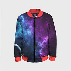 Бомбер детский NEON GALAXY НЕОНОВЫЙ КОСМОС, цвет: 3D-красный