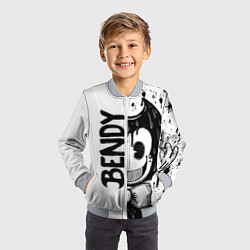 Бомбер детский BENDY - БЕНДИ БРЫЗГИ КРАСКИ, цвет: 3D-серый — фото 2