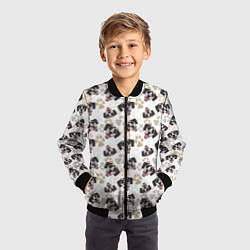 Бомбер детский Далматинец Dalmatian, цвет: 3D-черный — фото 2
