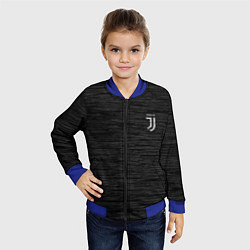 Бомбер детский Juventus Asphalt theme, цвет: 3D-синий — фото 2