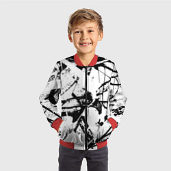 Бомбер детский GRUNGE TRIP, цвет: 3D-красный — фото 2