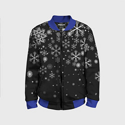Детский бомбер Снежинки - С Новый год