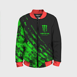 Детский бомбер Monster Energy Текстура
