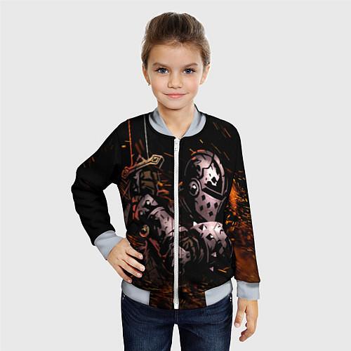 Детский бомбер Darkest Dungeon Fish and Bones / 3D-Серый – фото 4