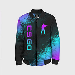 Детский бомбер CS GO NEON SYMBOL STYLE SKIN КС ГО НЕОН