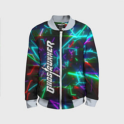 Бомбер детский Ghostrunner Logo, цвет: 3D-серый